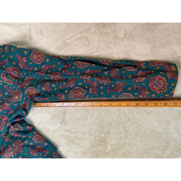 Vintage Prairie Dress 1980s Paisley button front 100% Cotton Sz 8 USA made - Picture 9 of 9